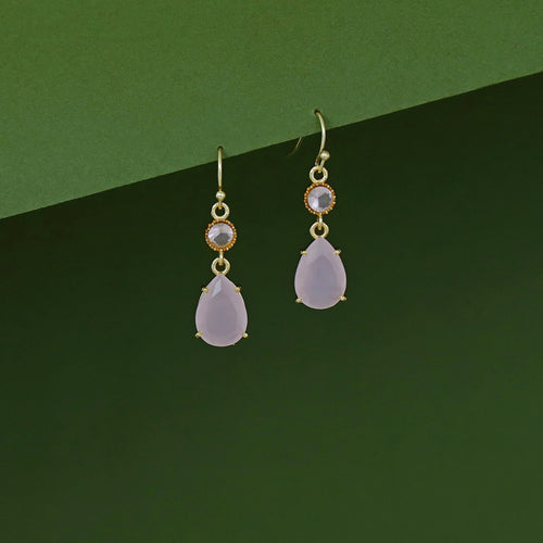 Viona Golden Glossy Stone Drop